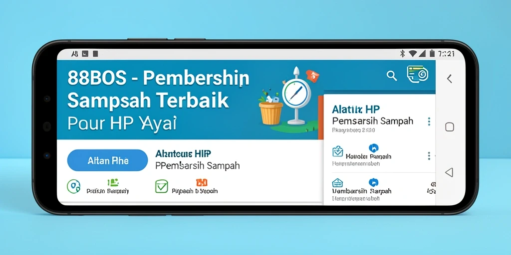 Tampilan antarmuka aplikasi 88BOS dengan fitur Pembersih Sampah.