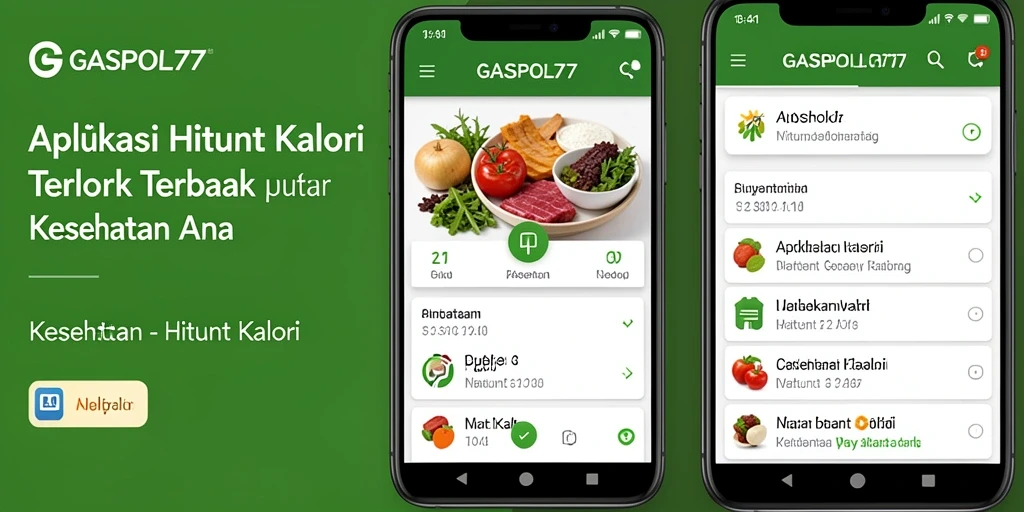 Antarmuka GASPOL77 yang menampilkan fungsi Hitung Kalori dengan jelas.