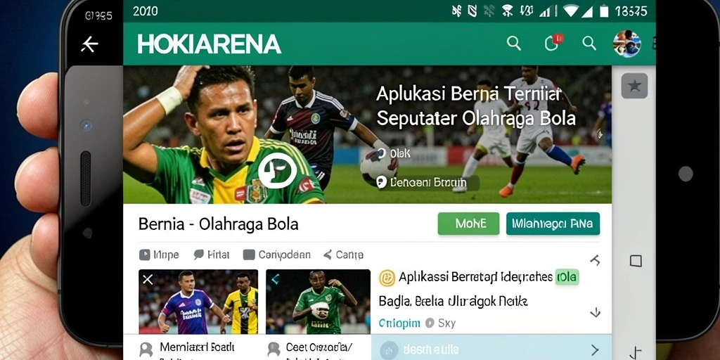 Tampilan antarmuka HOKIARENA yang modern dan informatif.