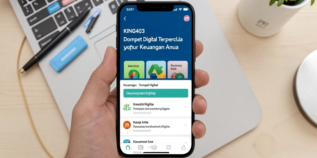 Tampilan antarmuka pengguna KING403 yang modern dan intuitif.