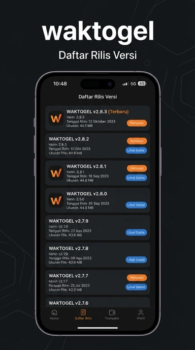Riwayat Versi Waktogel - Informasi Pembaruan untuk Pengguna
